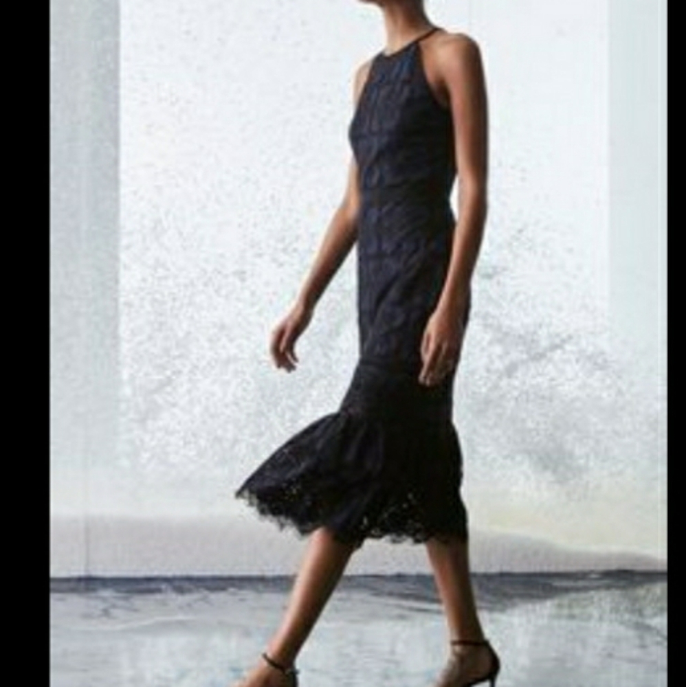 Black long dress/Banana Republic
